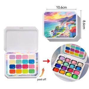 Gel Polish Résine 4-en-1 16 Couleurs pour Estampage Dégradé & Dessin, Durcissement UV/LED, Palette 35ml - Product Image 5