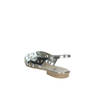 Sandalias Planas para Mujer Porronet 7092, Doradas, con Corte Láser, Punta Puntiaguda, Estilo Slingback - Product Image 2