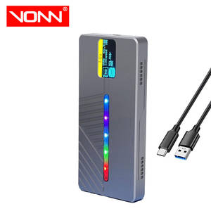 निजी मॉडल डिस्प्ले स्क्रीन rgb m.<span class=keywords><strong>2</strong></span> usb 3.<span class=keywords><strong>2</strong></span> gen <span class=keywords><strong>2</strong></span> 10g एसएसडी एनगफ साटा पोर्ट पोर्टेबल एसएसडी केस - Product Image 1