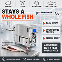 Usine d'Exportation Machine de Nettoyage de Poisson Acier Inox 304 Lame Circulaire pour Maquereau Éviscération du Poisson
