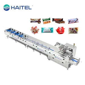Haitel energie bar verpackung maschine HTL-1200-1 High geschwindigkeit kissen typ verpackung maschine 200-1000 (tasche/min)