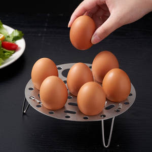 Rejilla para cocinar huevos al vapor de acero inoxidable 304 con patas altas y bajas para uso doméstico, cesta vaporera multifuncional - Product Image 1