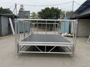 Piattaforma Modulare per Eventi in Lega di Alluminio con Finitura Elegante, Palco in Alluminio per Fiere e Attrezzature per DJ Booth - Product Image 2