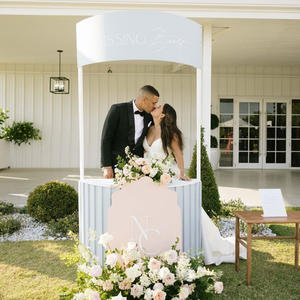 Caja de cabina de fotos de revista de metal personalizada, decoración de propuesta de boda, cabina de besos para accesorios de boda - Product Image 3