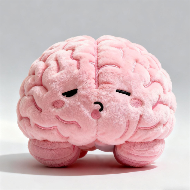 Customized Simulated pink Brain Plush Doll Cute Plush Animal Doll Accompanying Healing Doll Gift Factory Direct Sales Wholesales