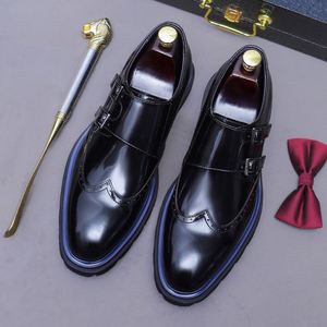 Zapatos Derby Casuales para Hombre, Estilo Retro Americano, de Cuero Genuino, con Punta de Canguro, Antideslizantes, para Exteriores - Product Image 5