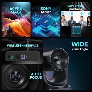 Portable USB sans fil 10X <span class=keywords><strong>Zoom</strong></span> 1080P église réunion <span class=keywords><strong>en</strong></span> <span class=keywords><strong>ligne</strong></span> vidéo PTZ caméra de <span class=keywords><strong>conférence</strong></span> - Product Image 5