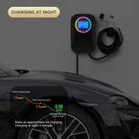 Borne de recharge murale intelligente 9kW Niveau 2 pour véhicules électriques, Type 1 SAE J1772, 40A, pour stationnement domestique