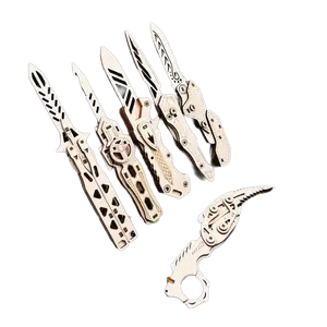 Montaje militar cuchillo modelo juguetes corte láser DIY rompecabezas cuchillo 3D Unisex madera Katana espada madera Shandong jugando Xinyu 6001