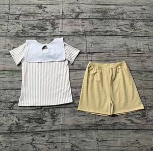 Camiseta de Manga Corta para Bebé Niño con Estampado de Caballito de Mar Azul Personalizado BT1113, Ropa de Verano - Product Image 2