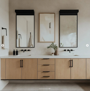 Деревянный шкаф для ванной комнаты с зеркалом - Product Image 2