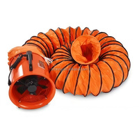 Tuyau de ventilation flexible en PVC personnalisable MUTRI, flexible et rétractable, avec cordon de serrage réglable (pour souffleurs), longueur 10 m