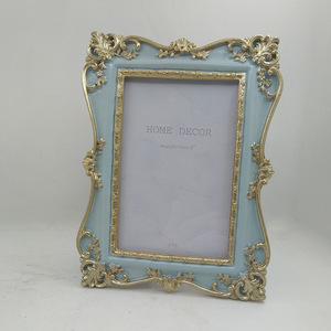 European Resin Golden Leaves Desktop <strong>Wedding</strong> <strong>Picture</strong> <strong>Frame</strong> for <strong>Wedding</strong> Decoration - Product Image 5