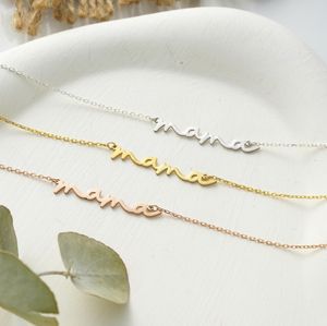 Elegante Collar Mama Chapado en <span class=keywords><strong>Oro</strong></span> <span class=keywords><strong>de</strong></span> 18k, Joyería Delicada <span class=keywords><strong>de</strong></span> Acero Inoxidable para Mamá, Regalo para Recién Nacidos, Regalo para Nuevas Mamás - Product Image 3