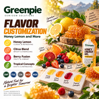 Greenpie OEM Private Label Sport Nutrition Energy Gel Honey Lemon Flavor Electrolyte Natural Smooth Fuel Honey Energy Gel