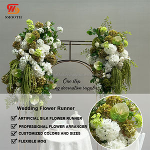 Fleur verte de printemps personnalisée, faite à la main, décor de toile de fond douce pour événements, mariages, saint-valentin, fleurs artificielles douces - Product Image 4
