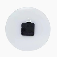 Jam Dinding Kaca Sublimasi QD instar Laris Manis, Jam Dinding Bulat untuk Cetak Sendiri, Jam Dekoratif DIY Bertenaga Baterai untuk Sekolah dan Rumah