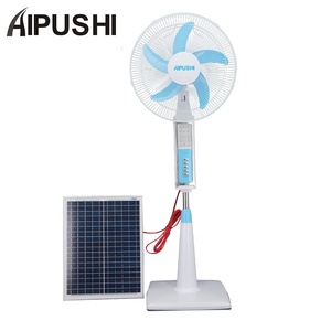 Air Appliances 16 12V USB Output Solar Rechargeable <b>Fan</b> Inside 7AH 9Ah Lithium Battery Operated <b>Stand</b> LED Light Solar Re - Product Image 3