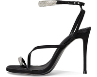 Sandales de mariage personnalisées pour femmes à talons hauts, à enfiler, à bout ouvert, respirantes, rehaussantes et sexy