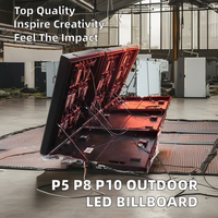 Écran d'affichage publicitaire LED extérieur personnalisé P10, panneau d'affichage numérique pour hôtel et bâtiment commercial