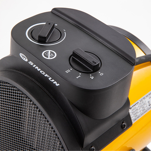 קל לשימוש נייד מחמם חשמל 3000w חימום שטח חשמל חום מתכוונן תרמוסטט מתכוונן ו חום יתר שטח הגנה מפני חום גבוה - Product Image 2