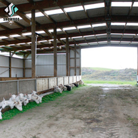 Ferme moderne Construction rapide Structure en acier à faible coût Construction d'un poulailler pour porcs, moutons et chèvres, vache, élevage de bétail