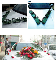 Plateau en mousse florale rectangulaire à 6 ventouses pour arrangements floraux de voiture de mariage, fournitures pour fleuristes, vente en gros