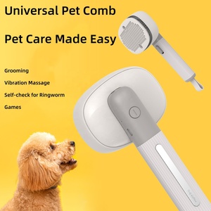 Cepillo de limpieza multifuncional para mascotas 4 en 1 con masaje de vibración de vapor y peine de gato de luz roja con iones de oxígeno negativos - Product Image 2