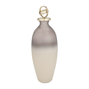 Vaso in vetro con coperchio a sfera, moderno vaso decorativo per fiori, per soggiorno, ingresso, tavolo, decorazione per la casa - Product Image 1