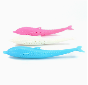 Giocattolo per Gatti a Forma di Pesce, con Erba Gatta, per Addestramento e Pulizia dei Denti, Divertente Gioco Interattivo per Gattini - Product Image 2