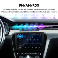 Autoradio universel Rhythm 9 pouces IPS HD avec Android Auto sans fil, caméra de vision nocturne AHD, caméra de recul 360°, GPS, lecteur multimédia