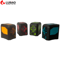 Niveau laser portable mini à 2 lignes croisées horizontales et verticales de qualité industrielle avec auto-nivellement, faisceaux verts, IP54, portée 0-20m