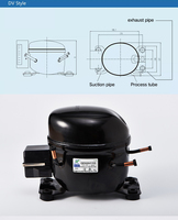 Compresseur de réfrigérateur en cuivre et métal personnalisé HuaJun Factory, 190W, réfrigérant R134A
