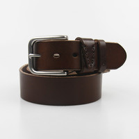 Correa de cuero auténtico para hombre, cinturón de cuero genuino OEM sin hebilla, color negro y marrón, venta al por mayor