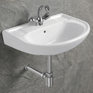 Corner Ceramic Wall Hung Wash Basin Space Saving Bathroom Sink for Hotel Commercial Project Wholesale Supply - Product Image 5