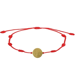 Brazalete con cuentas de la Virgen de Guadalupe Elegante Acero inoxidable Religioso Santo Católico - Product Image 1