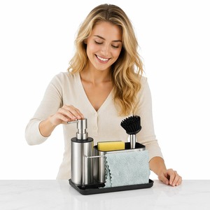 Organizador de Esponjas y Detergentes para <span class=keywords><strong>Fregadero</strong></span> de Cocina, de Acero Inoxidable, Nuevo, Directo de Fábrica - Product Image 3