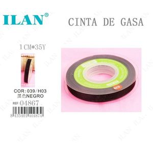 ริบบิ้นผ้าก๊อซ 1 ซม. x 35 หลา สีดำ สำหรับงานประดิษฐ์และงานเย็บผ้า - Product Image 3