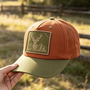 Casquette de camionneur bicolore personnalisée pour la chasse en extérieur, broderie, casquette de baseball réglable, casquette snapback décontractée pour sports de plein air - Product Image 6