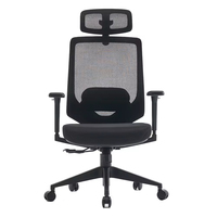 Chaise de bureau ergonomique pivotante de haute qualité au design moderne, avec appui-tête réglable et accoudoirs réglables pour