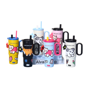 Vaso Térmico <span class=keywords><strong>de</strong></span> Acero Inoxidable <span class=keywords><strong>de</strong></span> 750 ml con Diseño <span class=keywords><strong>de</strong></span> Dibujos Animados Modernos, Aislamiento Térmico <span class=keywords><strong>de</strong></span> 6 a 12 Horas, Taza <span class=keywords><strong>de</strong></span> <span class=keywords><strong>Café</strong></span> <span class=keywords><strong>de</strong></span> Viaje - Product Image 1