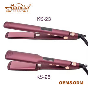 Hairwins professionnel Mini Portable céramique fer plat LCD affichage température affichage chauffage rapide RV électrique coiffure - Product Image 1