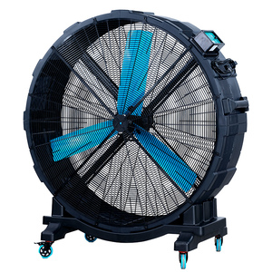 Ventilador Industrial de Piso Grande con Aspas Ajustables de Acero Inoxidable, 48 Pulgadas, Alto Flujo de Aire, 1200 M/min, Ventilador Rodante - Product Image 1