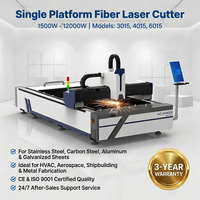 Machine de découpe laser à fibre CNC haute précision à plateau unique 1500W-12000W pour tôles industrielles en acier au carbone et aluminium