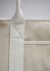 High Quality Cotton Folding Shopping <b>Bag</b> <b>Large</b> Capacity Reusable <b>Beach</b> Tote <b>Bag</b> with Custom Logo for Travel - Product Image 2