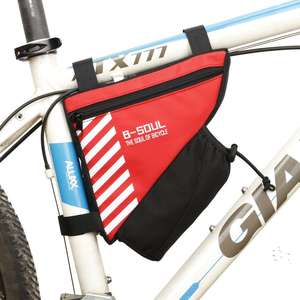 Bolsa de Almacenamiento para Accesorios de Bicicleta Deportiva Unisex Personalizada de Fábrica B-soul, Bolsa de Ciclismo Triangular para Cuadro de Sillín - Product Image 3