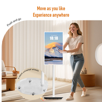 Téléviseur intelligent portable de 32 pouces avec Android 13, écran tactile Full HD 1080p pour une utilisation pratique à la maison et au bureau
