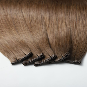 Envío Rápido, <span class=keywords><strong>Cabello</strong></span> Virgen Europeo Liso Marrón Medio de 8-28 Pulgadas, Se Puede Cortar Libremente, Extensiones de <span class=keywords><strong>Cabello</strong></span> Tejidas a Mano - Product Image 2
