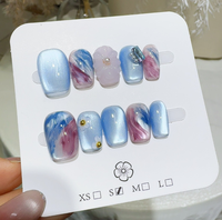 Fournitures pour ongles en gros : Faux ongles à presser faits main, colorés et design, en promotion