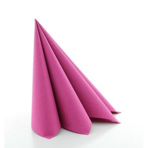 Serviettes Uni violet 40x40 cm 1/4 fois faites de Linclass - Product Image 1